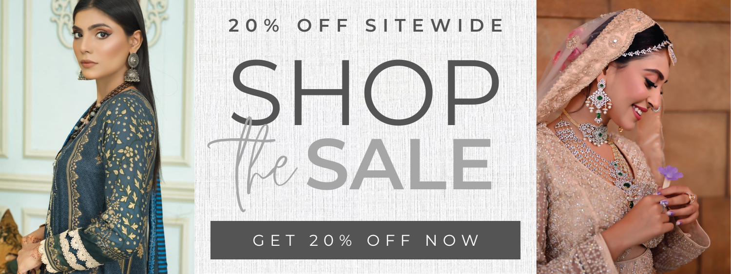 20% Off Sale Website Banner Ecommerce White Linen